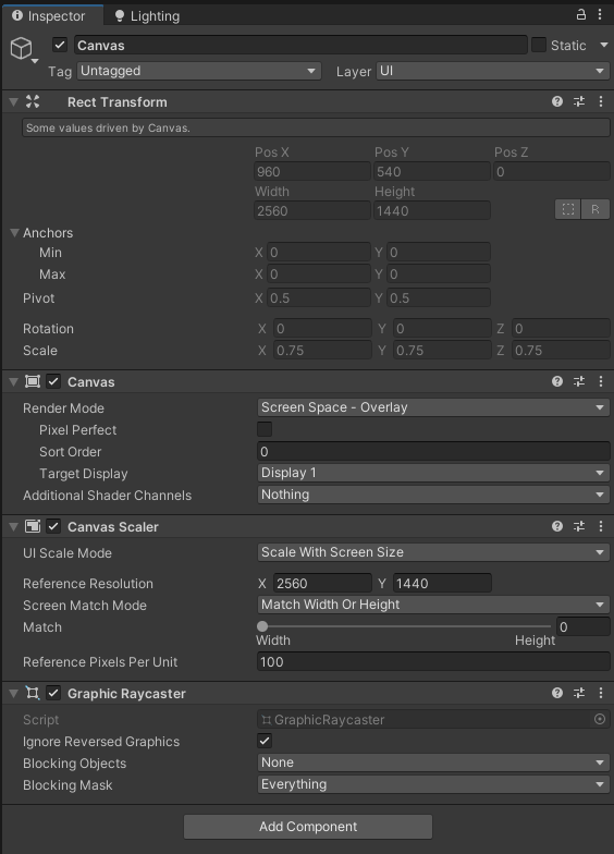 Canvas example before initialization