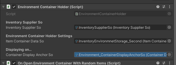 Environment Container Holder Reference