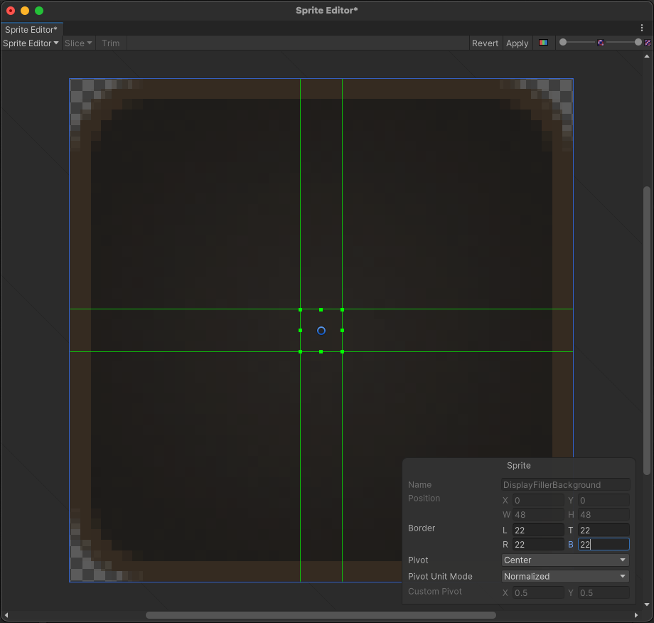 Sprite Editor DisplayFiller