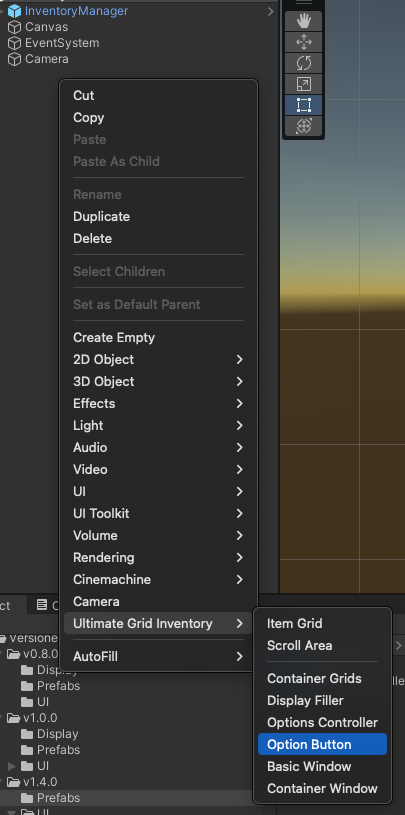 Creating the Option Button