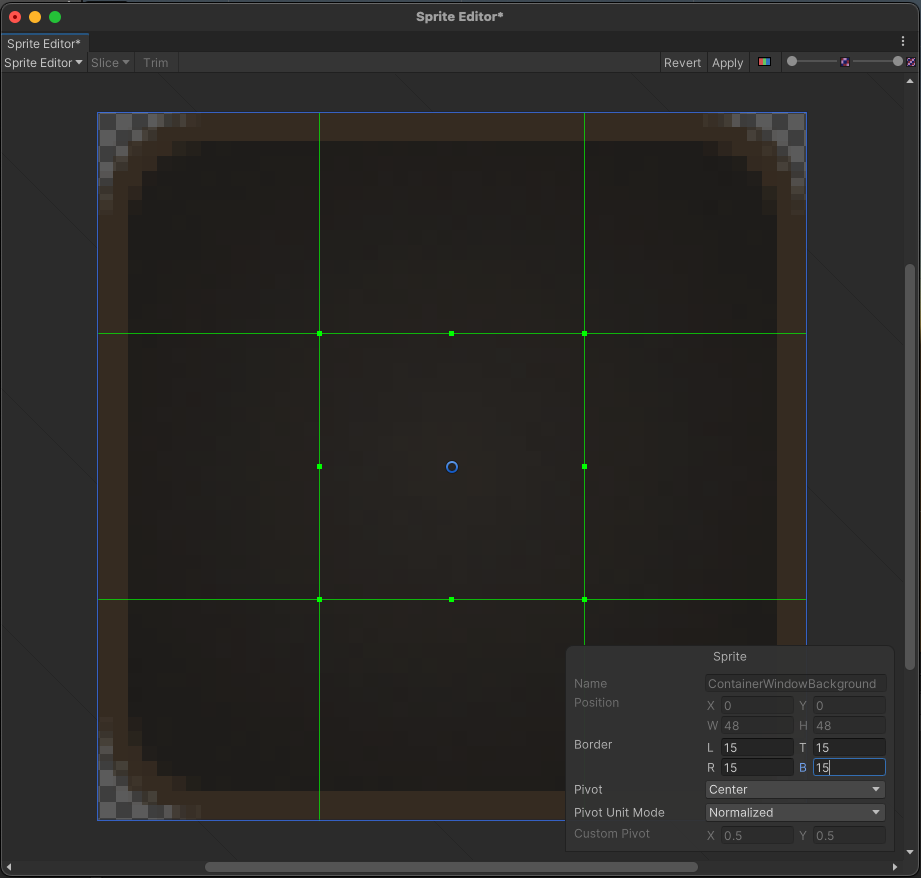 Changing ContainerWindow background with Sprite Editor