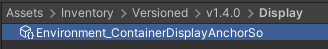 Container Display Anchor Created