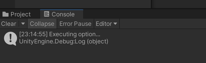 Logging the Option Action
