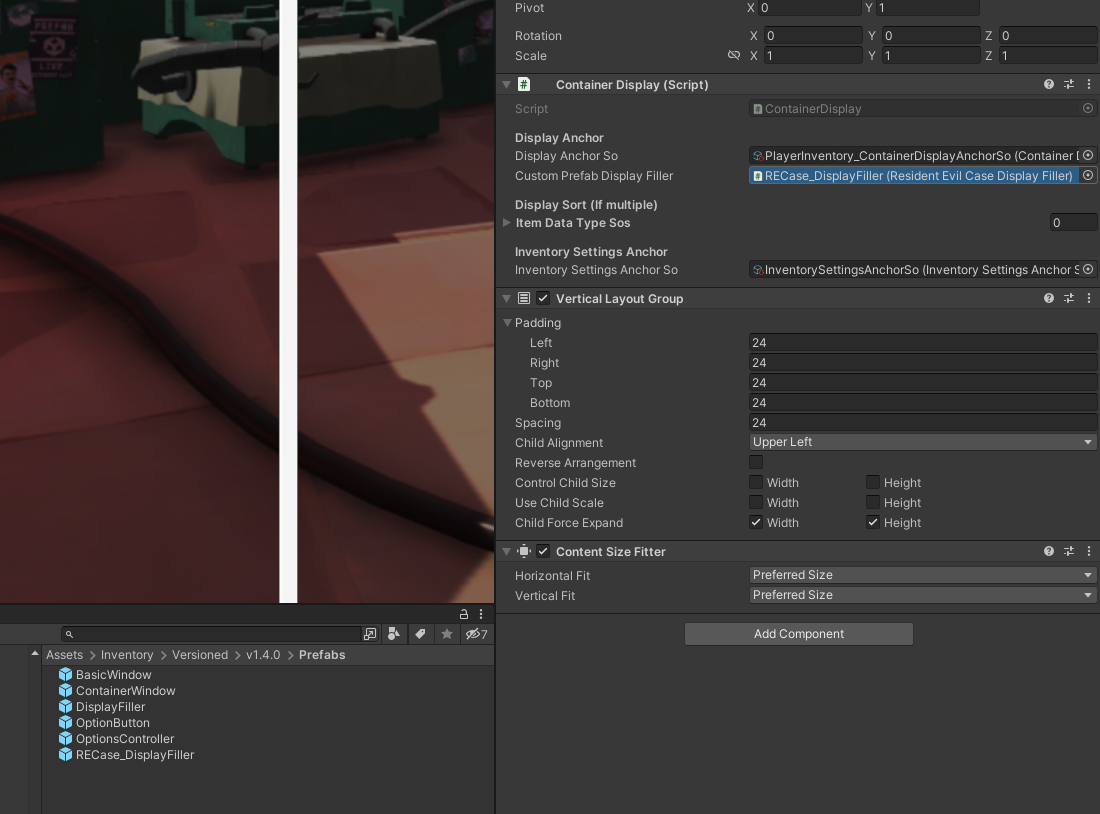 Assigning Custom Display Filler