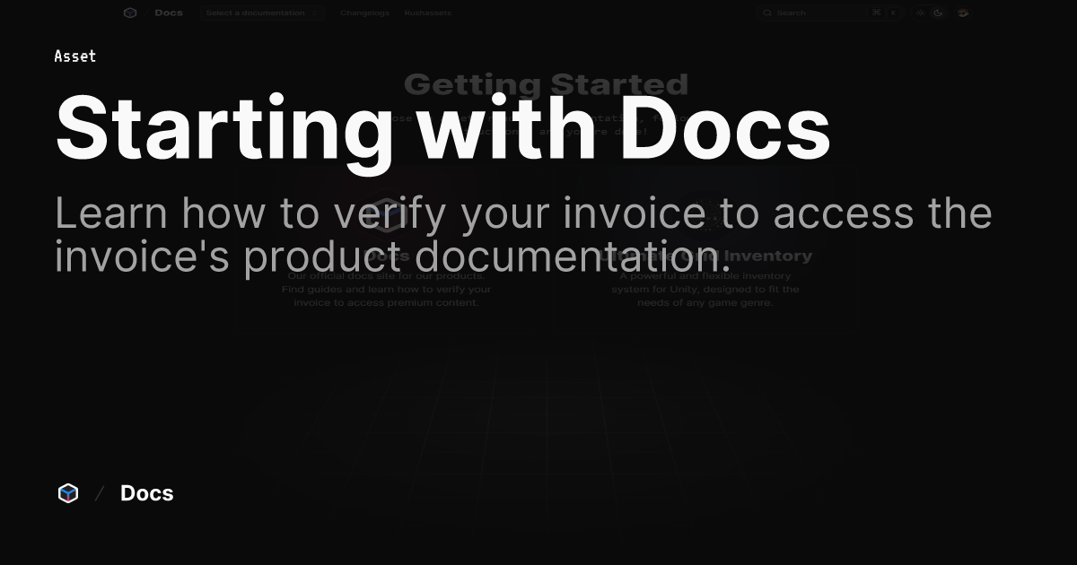 Starting with Docs | Docs